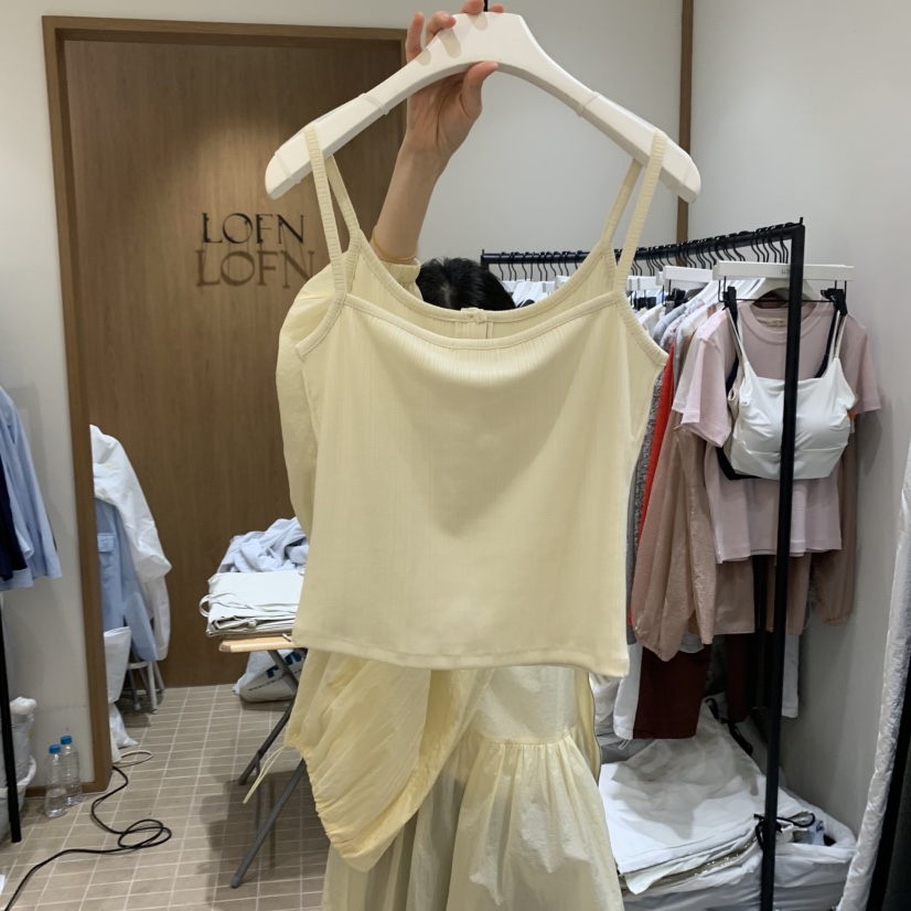 LOFN韓國直郵女士新品熱賣職業人氣時尚25春夏推薦吊帶背心LOFN吊帶/背心