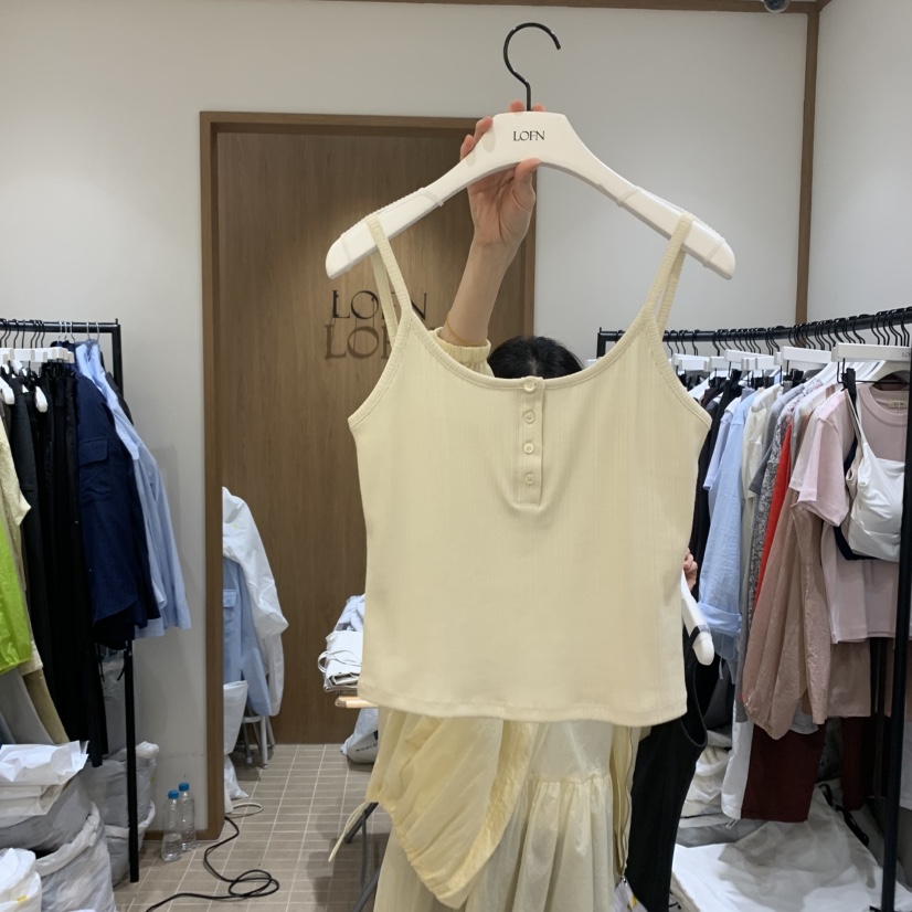 LOFN韓國直郵女士新品熱賣職業人氣時尚25春夏推薦吊帶背心LOFN吊帶/背心
