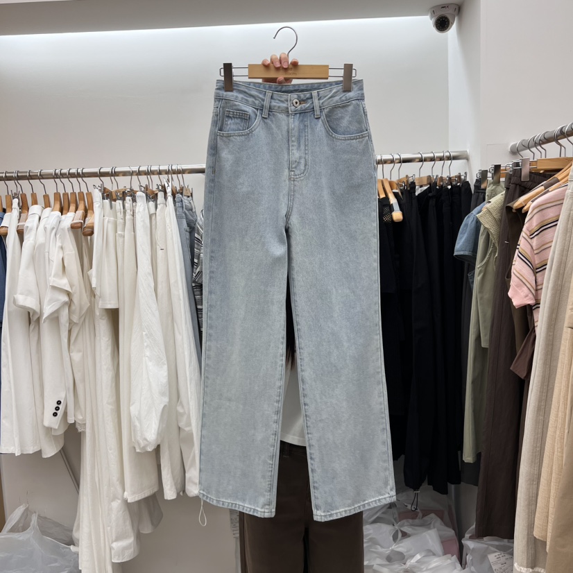 DRESS ROOM東大門直郵女裝新款休閑真品熱賣推薦25春夏牛仔褲DRESS ROOM牛仔褲圖色2