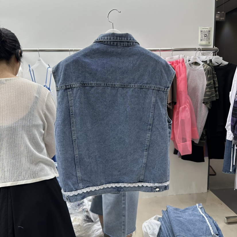 INTHEEND韓國直郵女士新款職業熱賣休閑時尚真品25春夏馬甲蕾絲INTHEEND馬甲