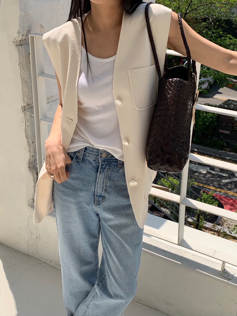 MURR韓國代購女士新款推薦職業時尚真品人氣熱賣馬甲粗花呢MURR馬甲