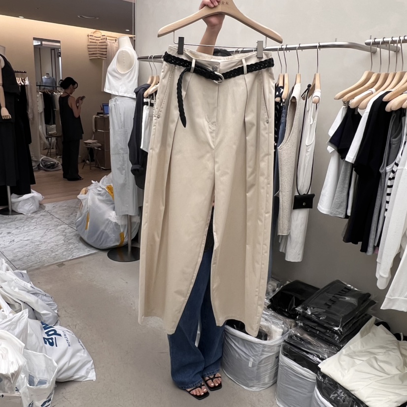 MURR韓國代購女裝新款職業真品25春夏推薦時尚休閑褲不含腰帶MURR休閑褲