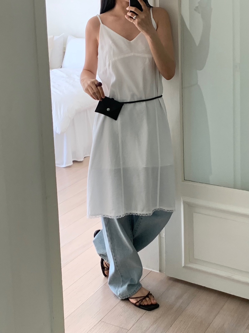 MURR韓國直郵女裝新款推薦25春夏真品職業人氣連衣裙不含腰帶MURR連衣裙