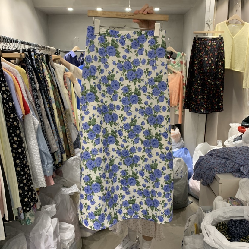 LOGROAD東大門代購女士新款25春夏休閑時尚人氣半身裙中短裙LOG ROAD半身裙/中短裙