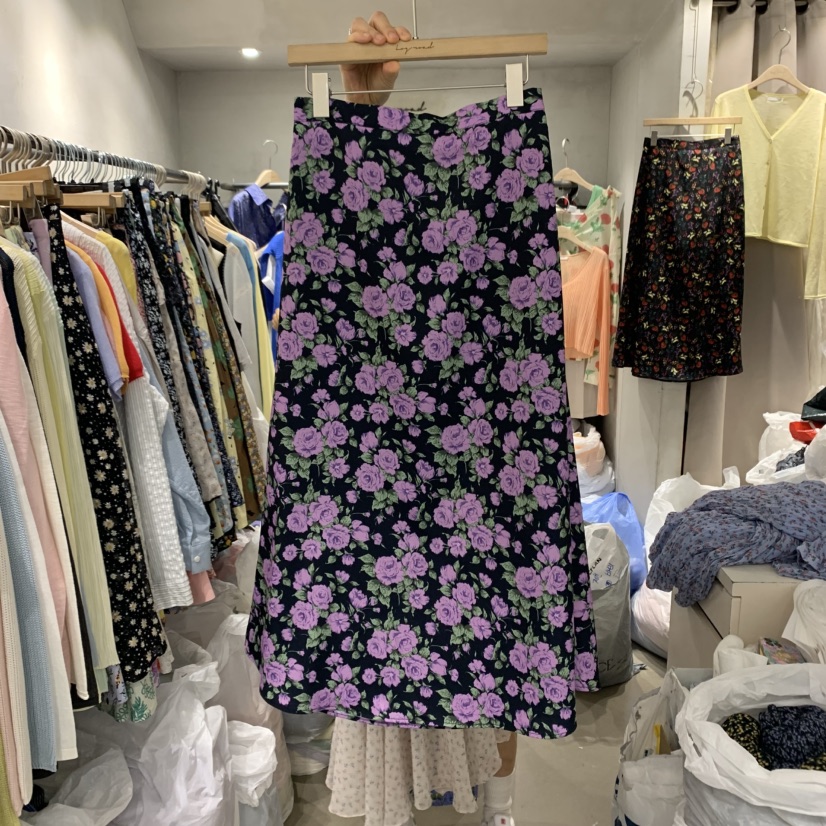 LOGROAD東大門代購女士新款25春夏休閑時尚人氣半身裙中短裙LOG ROAD半身裙/中短裙圖色2