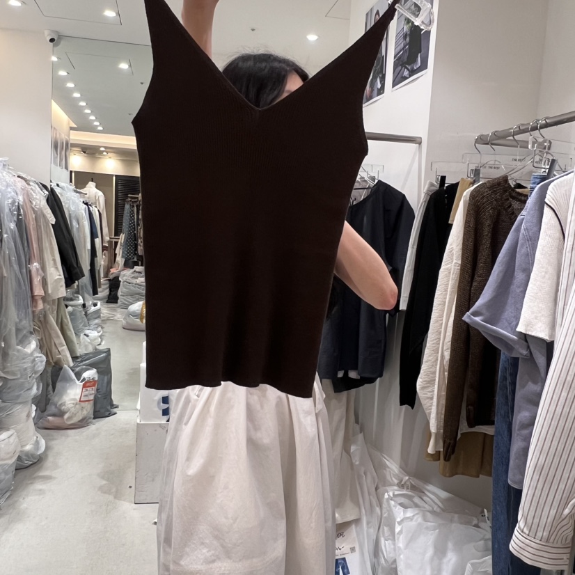 THE REST東大門代購女士新品人氣休閑真品時尚職業吊帶背心THE REST/UNNOEUD吊帶/背心圖色2