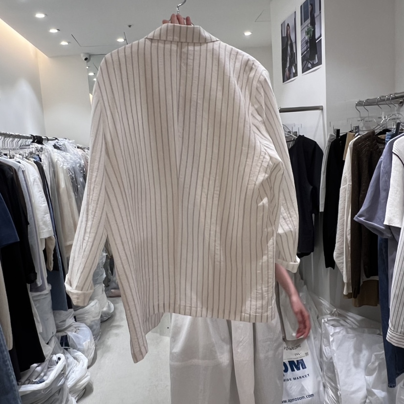 THE REST東大門實拍女士新品推薦熱賣休閑人氣25春夏夾克亞麻THE REST/UNNOEUD夾克