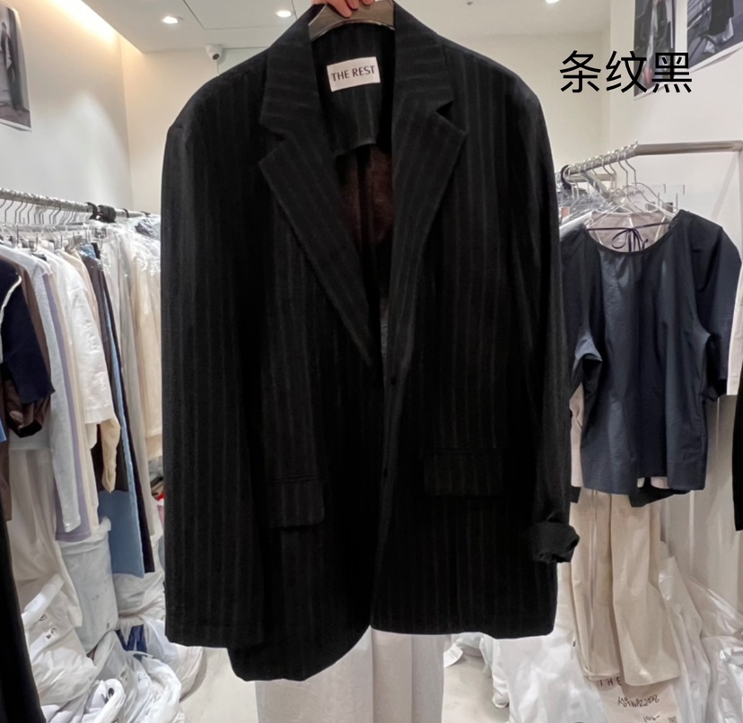 THE REST東大門實拍女士新品推薦熱賣休閑人氣25春夏夾克亞麻THE REST/UNNOEUD夾克圖色5