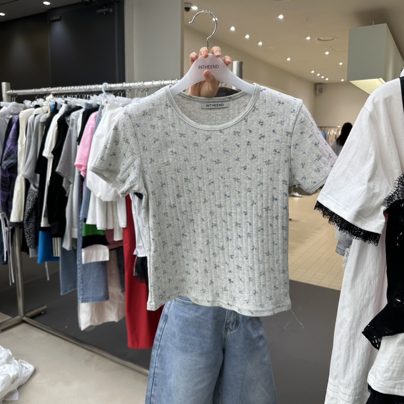 INTHEEND東大門實拍女士新品職業25春夏休閑真品推薦熱賣T恤INTHEENDT恤圖色2
