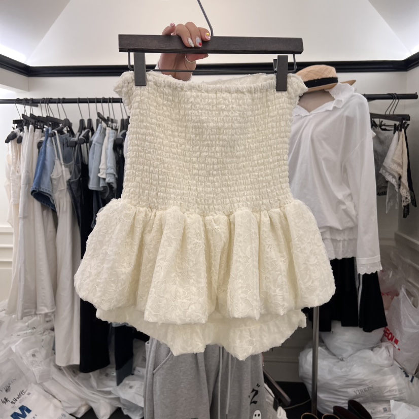VIRKIN東大門實拍女裝新品真品25春夏人氣職業吊帶背心蕾絲VIRKIN吊帶/背心
