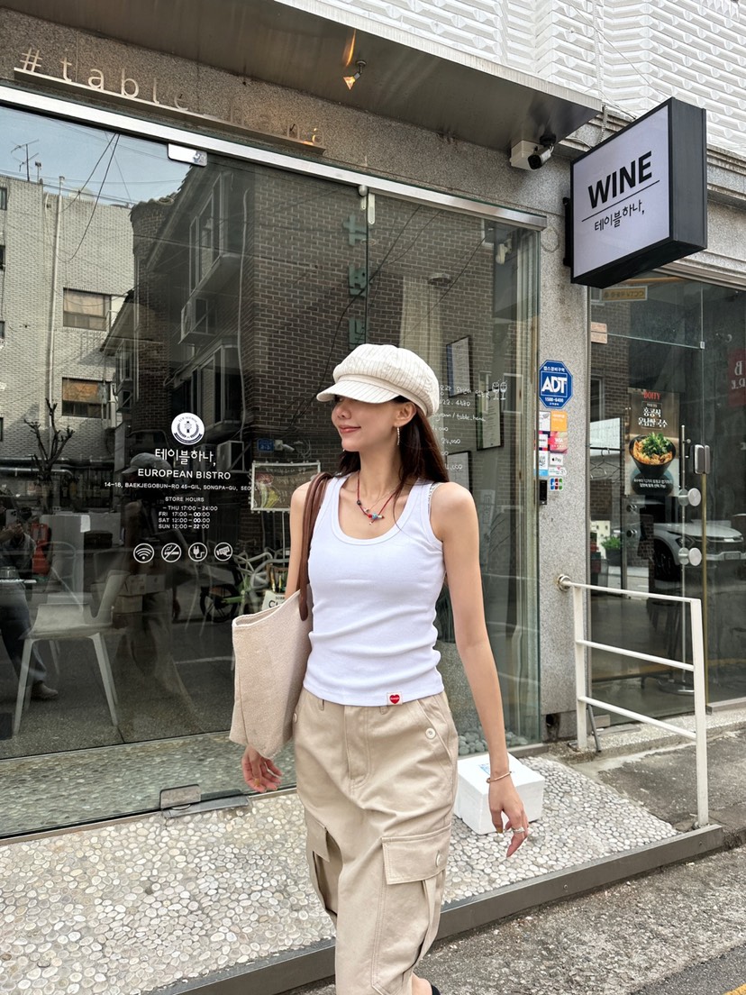 LUMIPLE東大門實拍女士新款人氣熱賣真品25春夏休閑吊帶背心LUMIPLE吊帶/背心