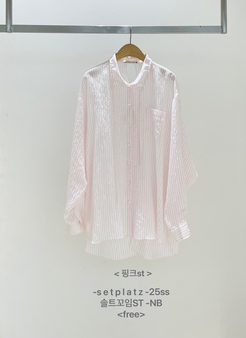 SETPLATZ韓國代購女士新品熱賣時尚真品25春夏職業襯衫蕾絲衫PLATZCLASSIC襯衫/蕾絲衫圖色3
