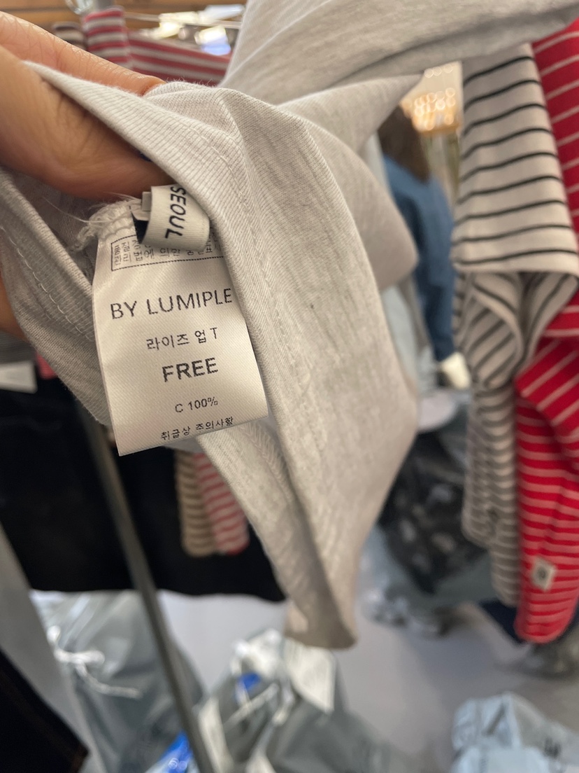 LUMIPLE東大門代購女裝新品時尚休閑25春夏推薦人氣熱賣T恤LUMIPLET恤