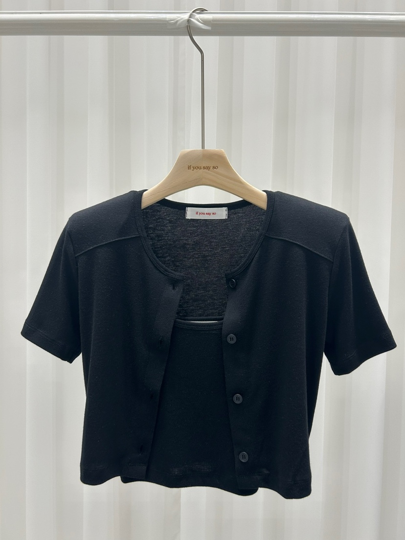IF YOU SAY SO東大門實拍女裝新品時尚人氣套裝套裝開衫IF YOU SAY SO套裝