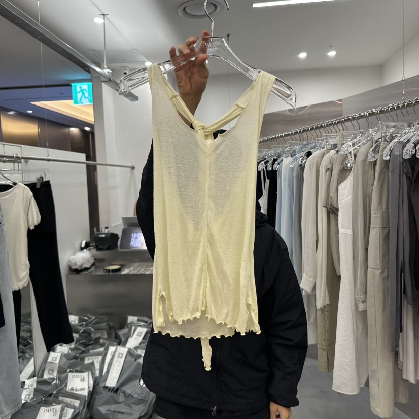 PAVEL東大門代購女裝新品職業推薦休閑人氣真品25春夏吊帶背心PAVEL吊帶/背心