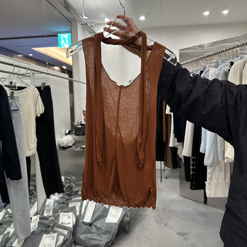 PAVEL東大門代購女裝新品職業推薦休閑人氣真品25春夏吊帶背心PAVEL吊帶/背心圖色2