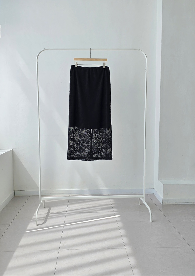 J SHOP東大門直郵女裝新品真品職業時尚熱賣休閑人氣長裙蕾絲J_SHOP長裙圖色2