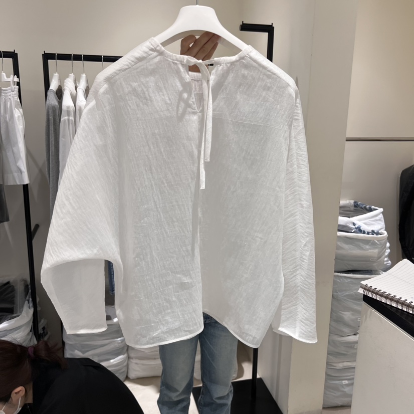 MASCULINE韓國代購女士新品熱賣時尚25春夏真品休閑襯衫蕾絲衫MASCULINE襯衫/蕾絲衫