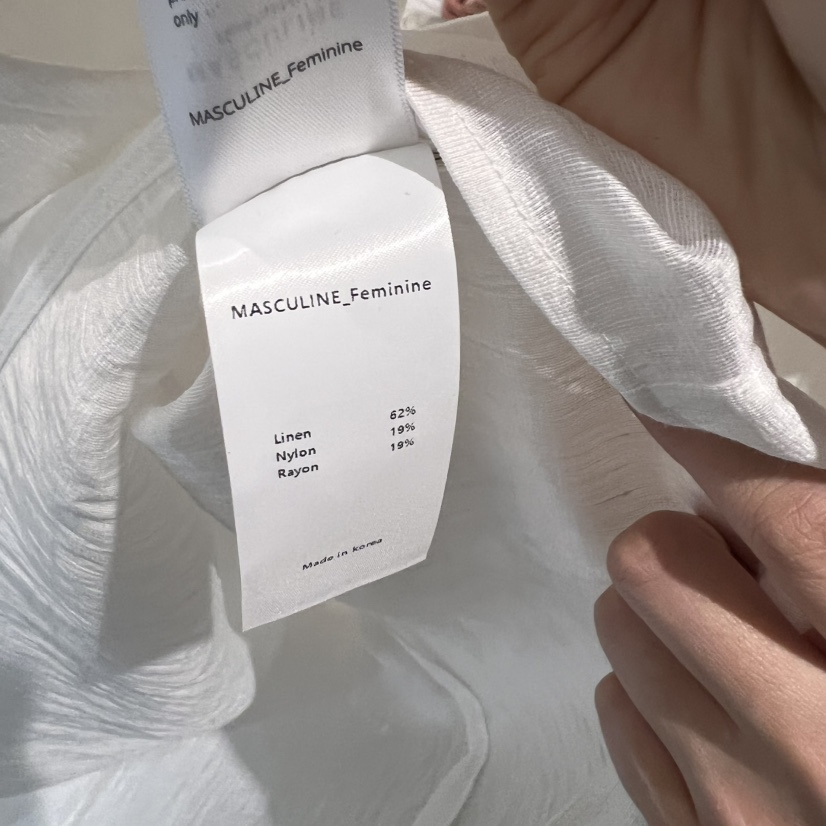 MASCULINE韓國代購女士新品熱賣時尚25春夏真品休閑襯衫蕾絲衫MASCULINE襯衫/蕾絲衫