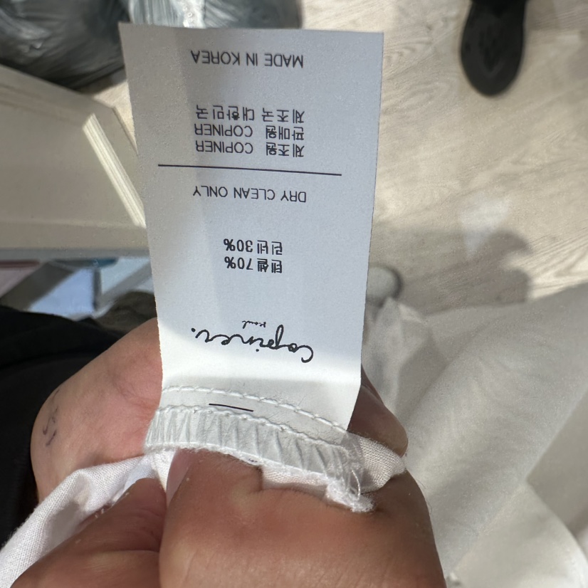 COPINER韓國直郵女士新款休閑25春夏真品推薦熱賣襯衫蕾絲衫COPINER襯衫/蕾絲衫