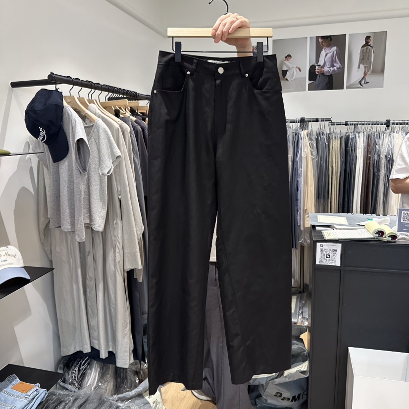 aube nunt韓國代購女士新品25春夏真品人氣熱賣時尚休閑褲aube nunt休閑褲圖色2