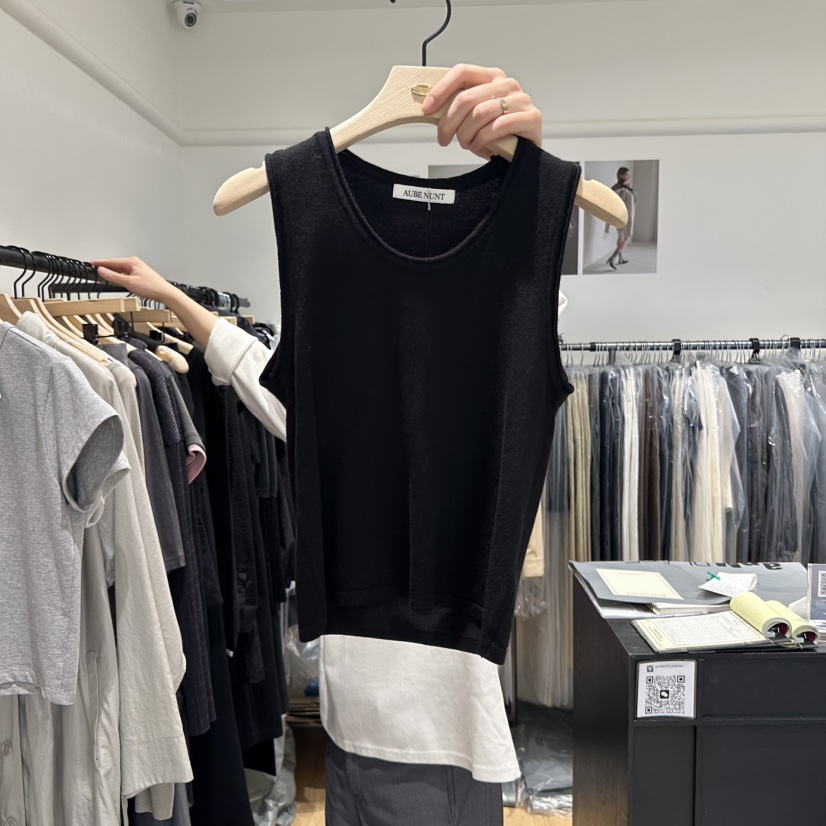 aube nunt東大門實拍女裝新品25春夏熱賣職業人氣吊帶背心aube nunt吊帶/背心圖色3