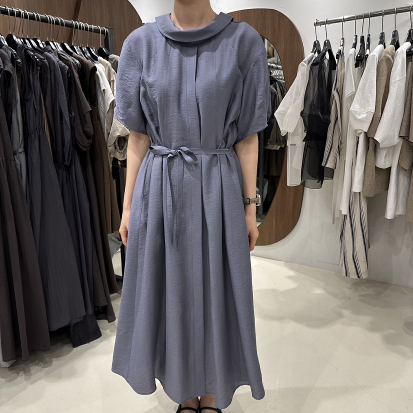 ANDYOUEDITION東大門實拍女士新品25春夏時尚職業連衣裙含腰繩LE EDITION連衣裙
