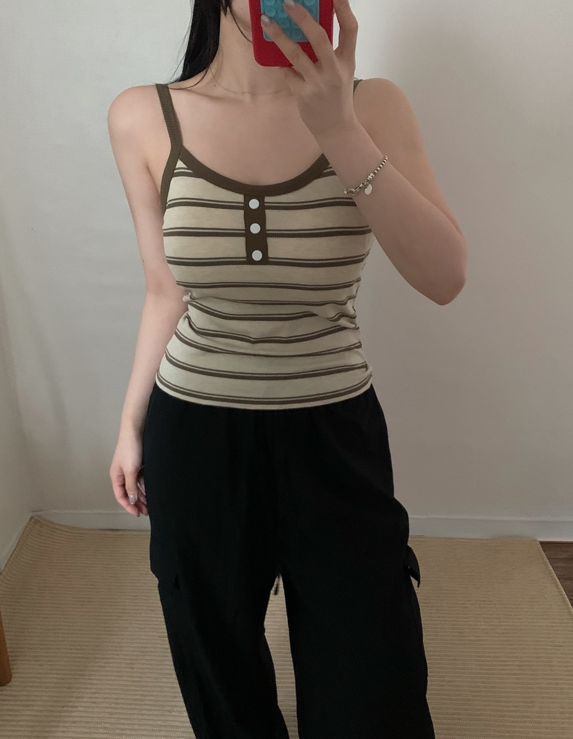 TWENTY FOUR SEVEN24-7韓國代購女士新品休閑時尚吊帶背心TEWNTY FOUR SEVEN24-7吊帶/背心