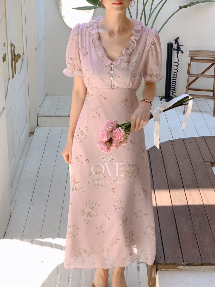 OVE東大門代購女裝新品熱賣推薦真品休閑職業25春夏人氣連衣裙OVE連衣裙