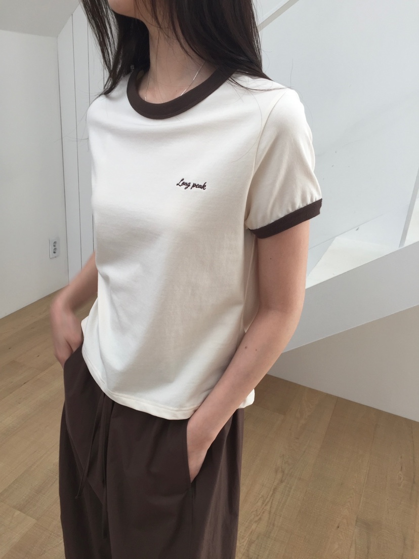 LONG PEAK韓國直郵女士新品休閑25春夏熱賣推薦時尚人氣T恤LONG PEAKT恤
