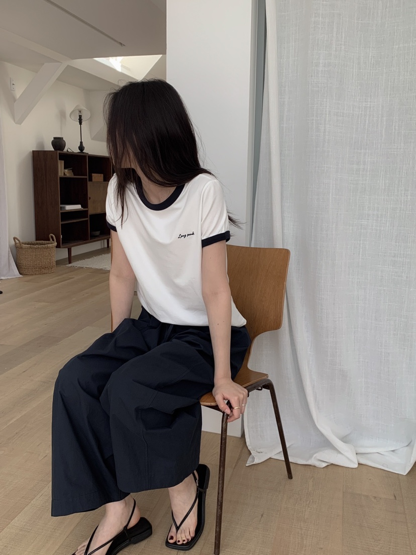 LONG PEAK韓國直郵女士新品休閑25春夏熱賣推薦時尚人氣T恤LONG PEAKT恤
