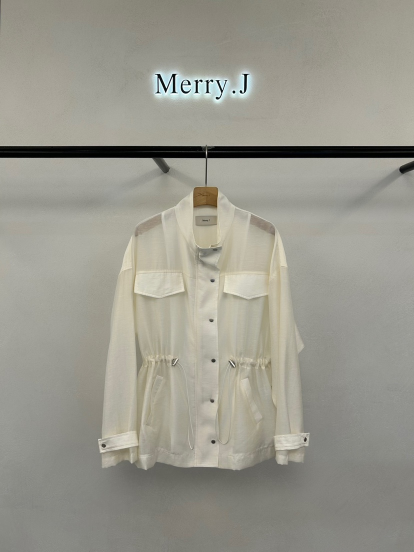 MERRY-J東大門實拍女士新款25春夏推薦熱賣時尚職業夾克亞麻MERRY-J夾克