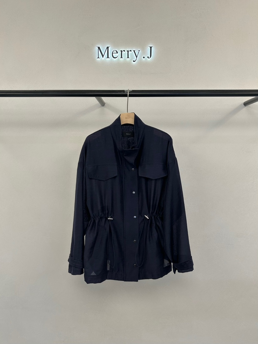 MERRY-J東大門實拍女士新款25春夏推薦熱賣時尚職業夾克亞麻MERRY-J夾克圖色2