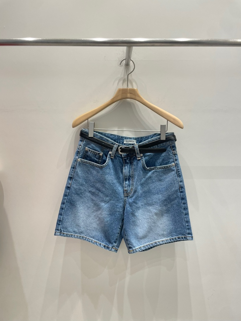 KINOA韓國代購女裝新品職業真品時尚休閑推薦人氣短褲不含腰帶KINOA短褲