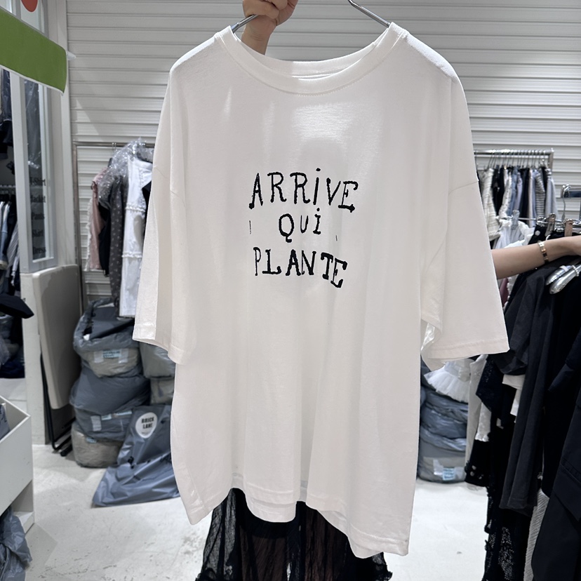 BRICKLANE韓國直郵女士新款熱賣25春夏推薦職業時尚人氣T恤BRICKLANET恤圖色1