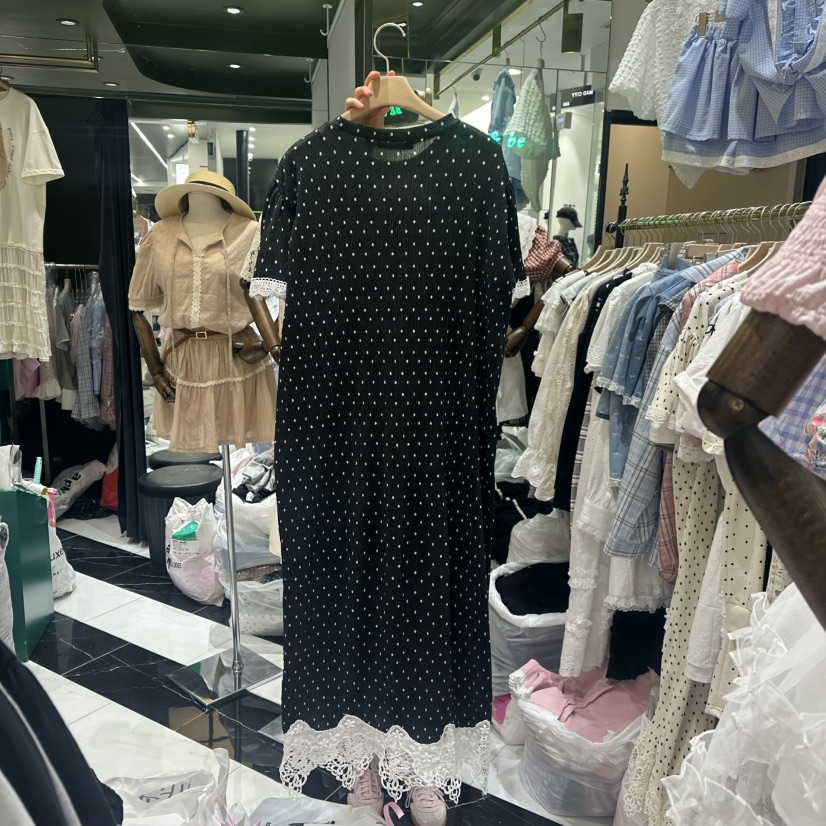 BE&BE東大門實拍女士新品熱賣25春夏職業人氣休閑連衣裙BE&be連衣裙