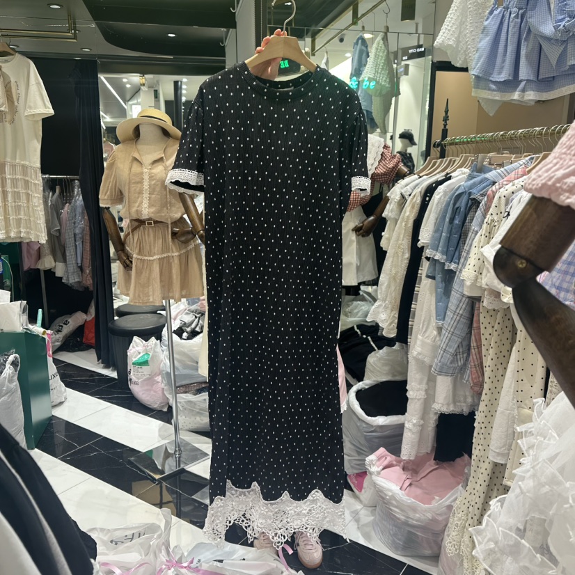 BE&BE東大門實拍女士新品熱賣25春夏職業人氣休閑連衣裙BE&be連衣裙圖色2
