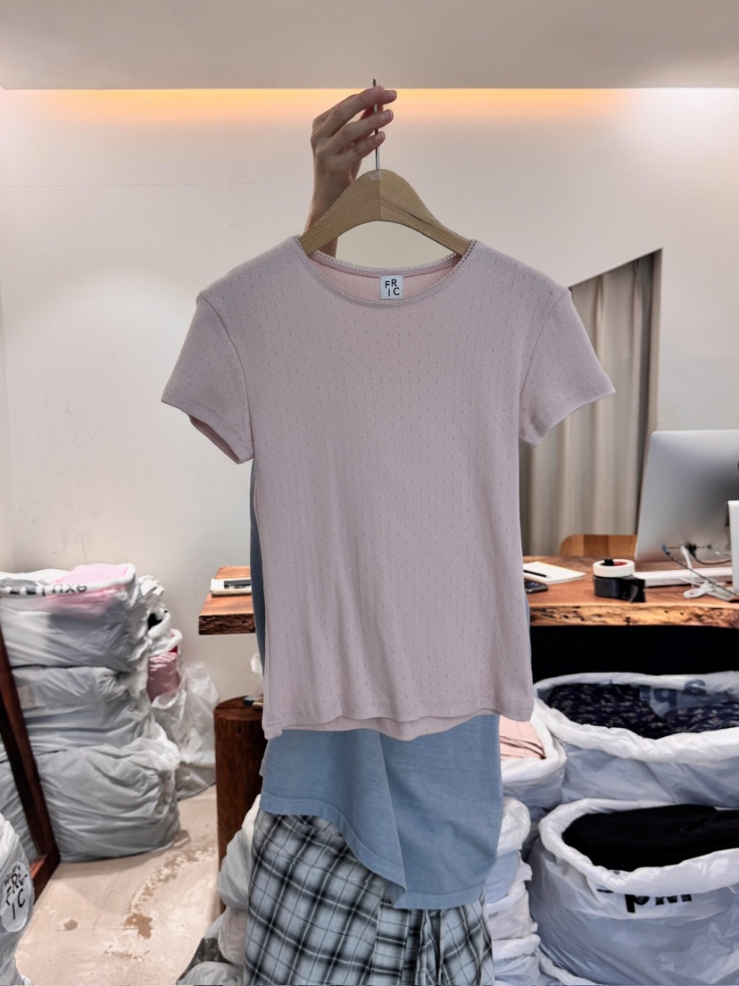 FRIC韓國代購女裝新款休閑熱賣25春夏時尚人氣職業真品推薦T恤FRICT恤圖色3