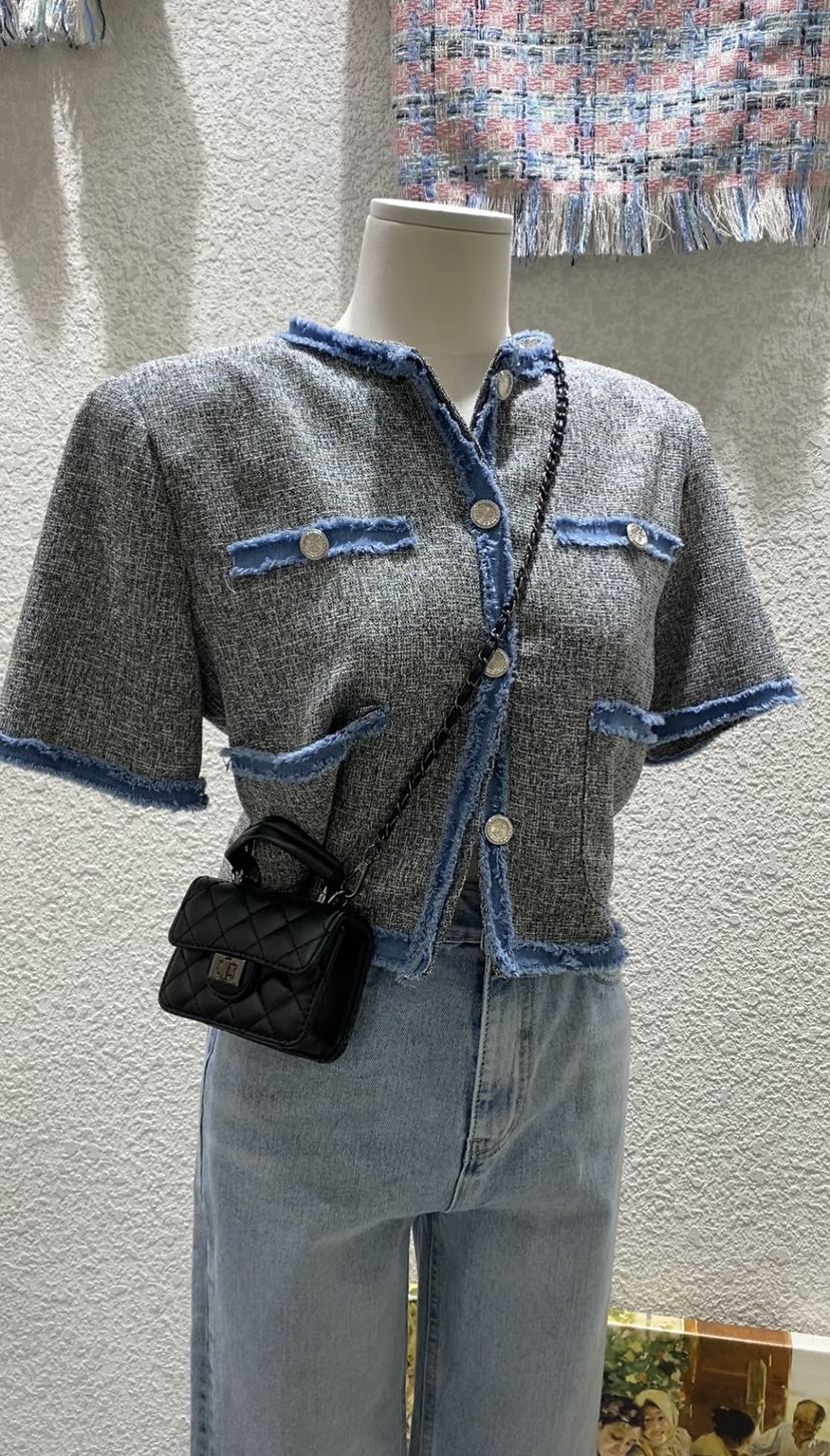 N BROWN韓國㊣直郵東大門代購女裝新品推薦時尚熱賣休閑夾克N BROWN夾克圖色1