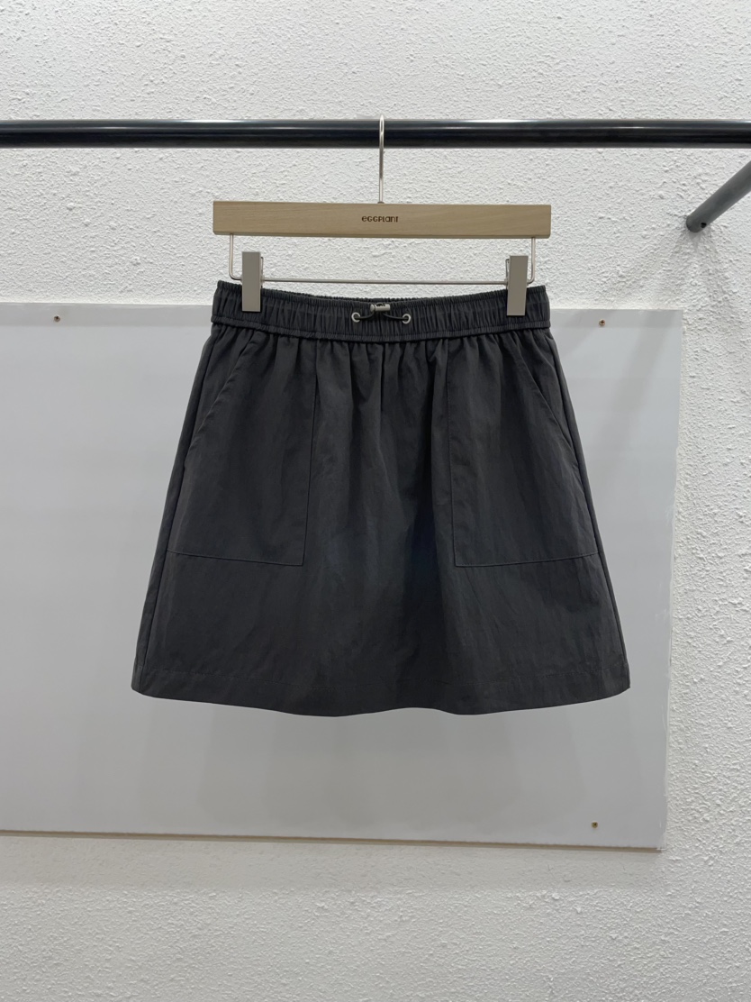 EGGPLANT直郵韓國代購㊣女裝新款休閑25春夏熱賣時尚人氣短裙EGGPLANT短裙圖色2