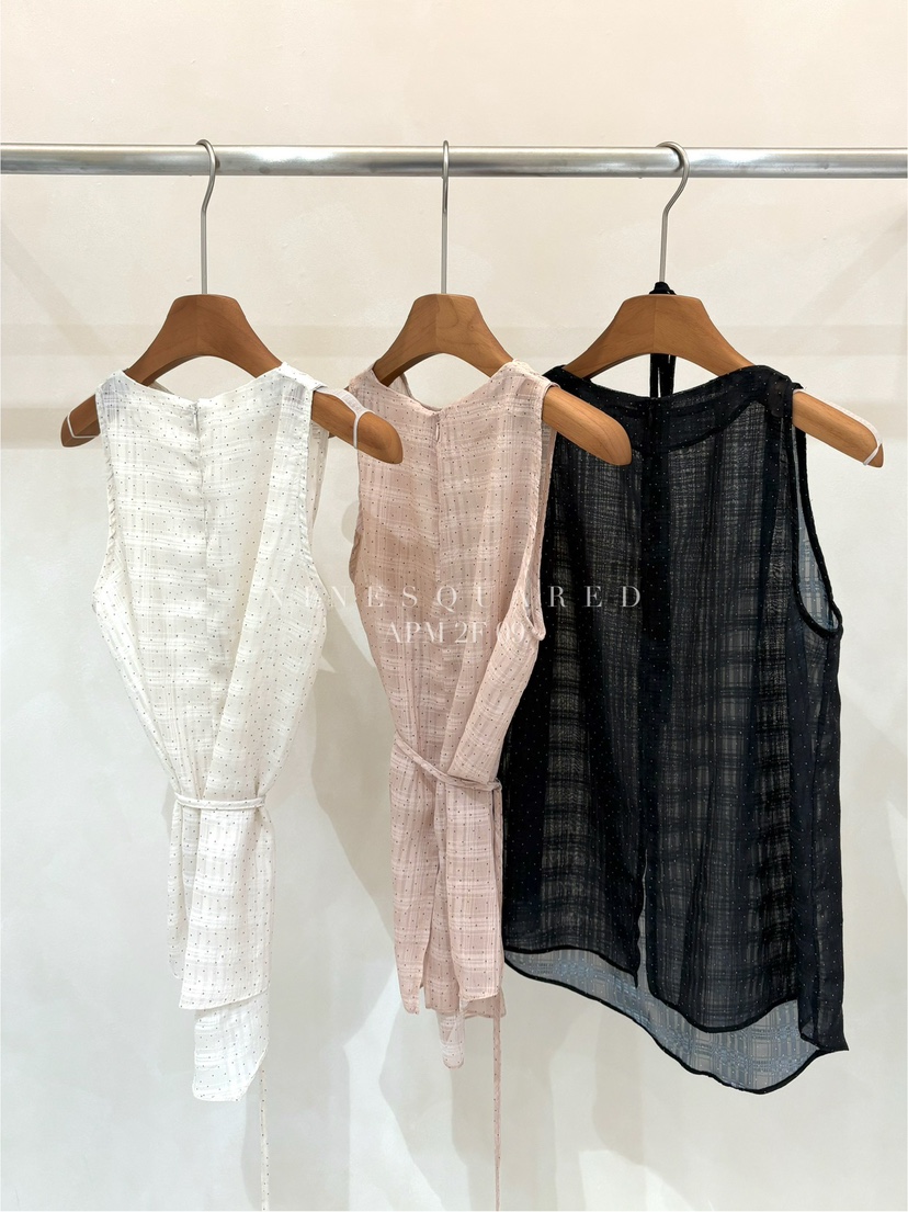 NINESQUARED韓國㊣直郵東大門代購女裝新品人氣吊帶背心含腰繩NINESQUARED吊帶/背心