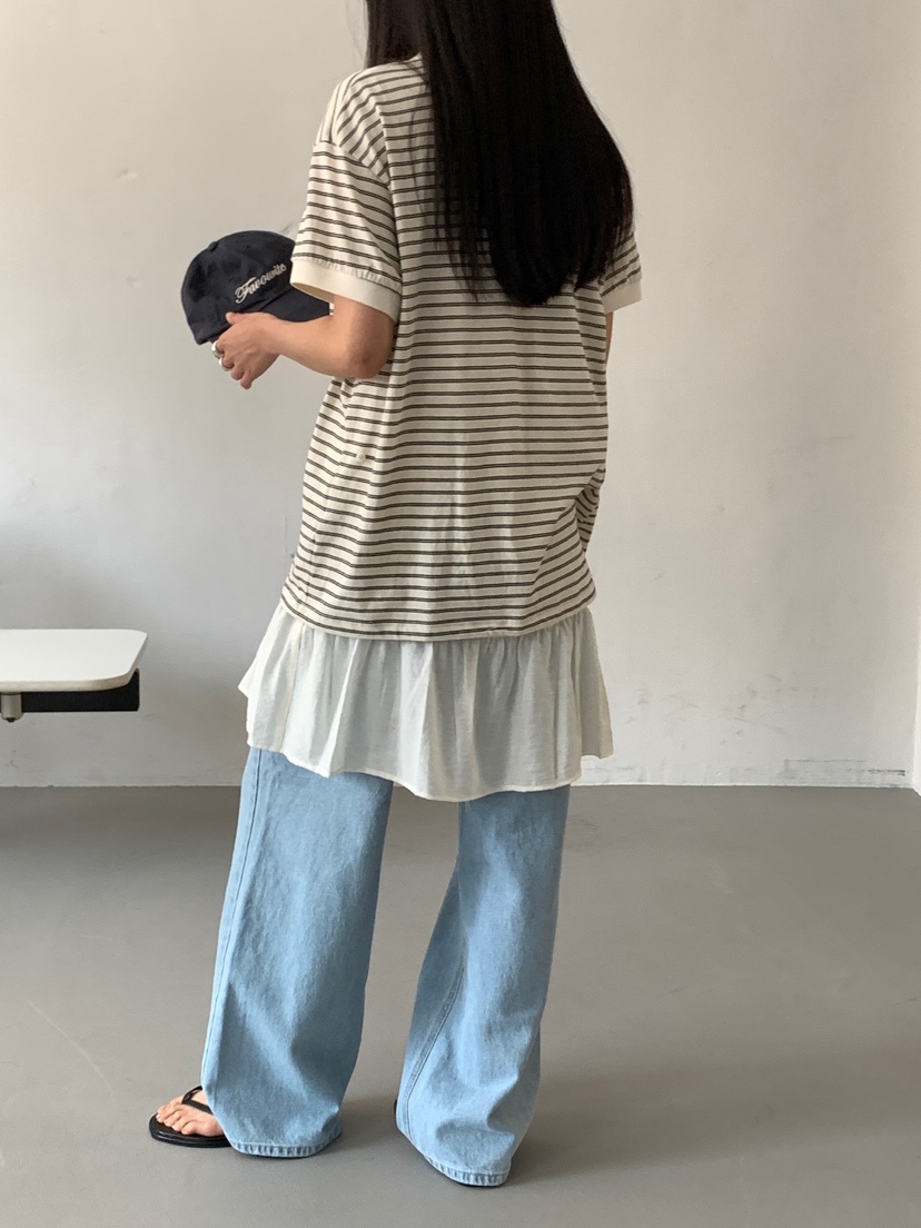 FAVE韓國直郵㊣女裝新品休閑熱賣推薦時尚人氣25春夏T恤FAVOURITET恤