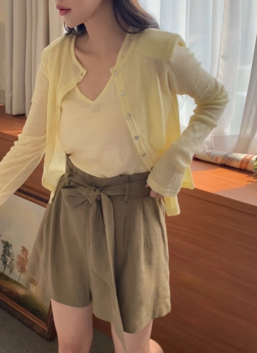 N BROWN韓國直郵㊣女裝新品人氣時尚熱賣套裝含脖帶套裝開衫N BROWN套裝