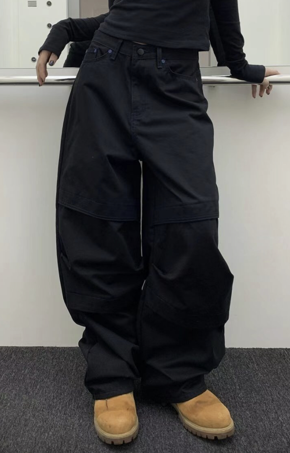 OOT韓國㊣直郵東大門代購女裝新品人氣25春夏休閑熱賣牛仔褲OOT牛仔褲圖色1