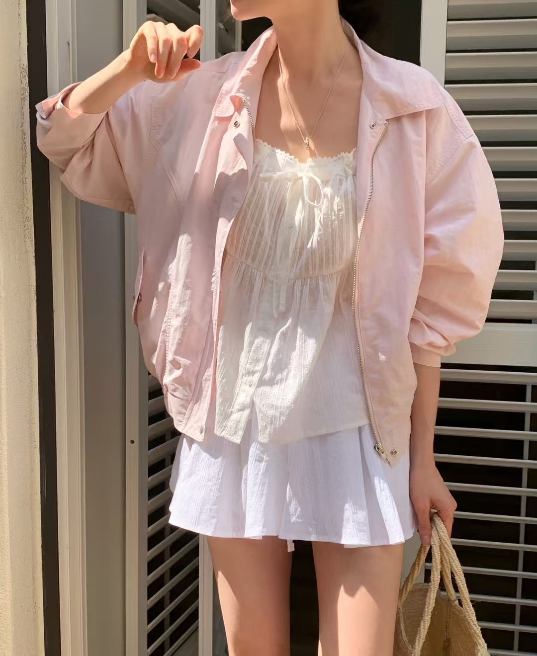 OUIR韓國直郵㊣東大門實拍女裝新款推薦休閑25春夏人氣夾克OUIR夾克圖色2