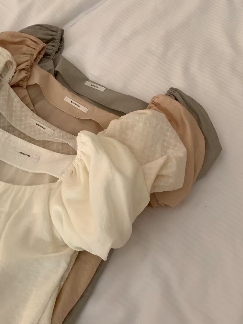 RENOUVEAU直郵韓國代購㊣女裝新品25春夏熱賣人氣襯衫蕾絲衫RENOUVEAU襯衫/蕾絲衫