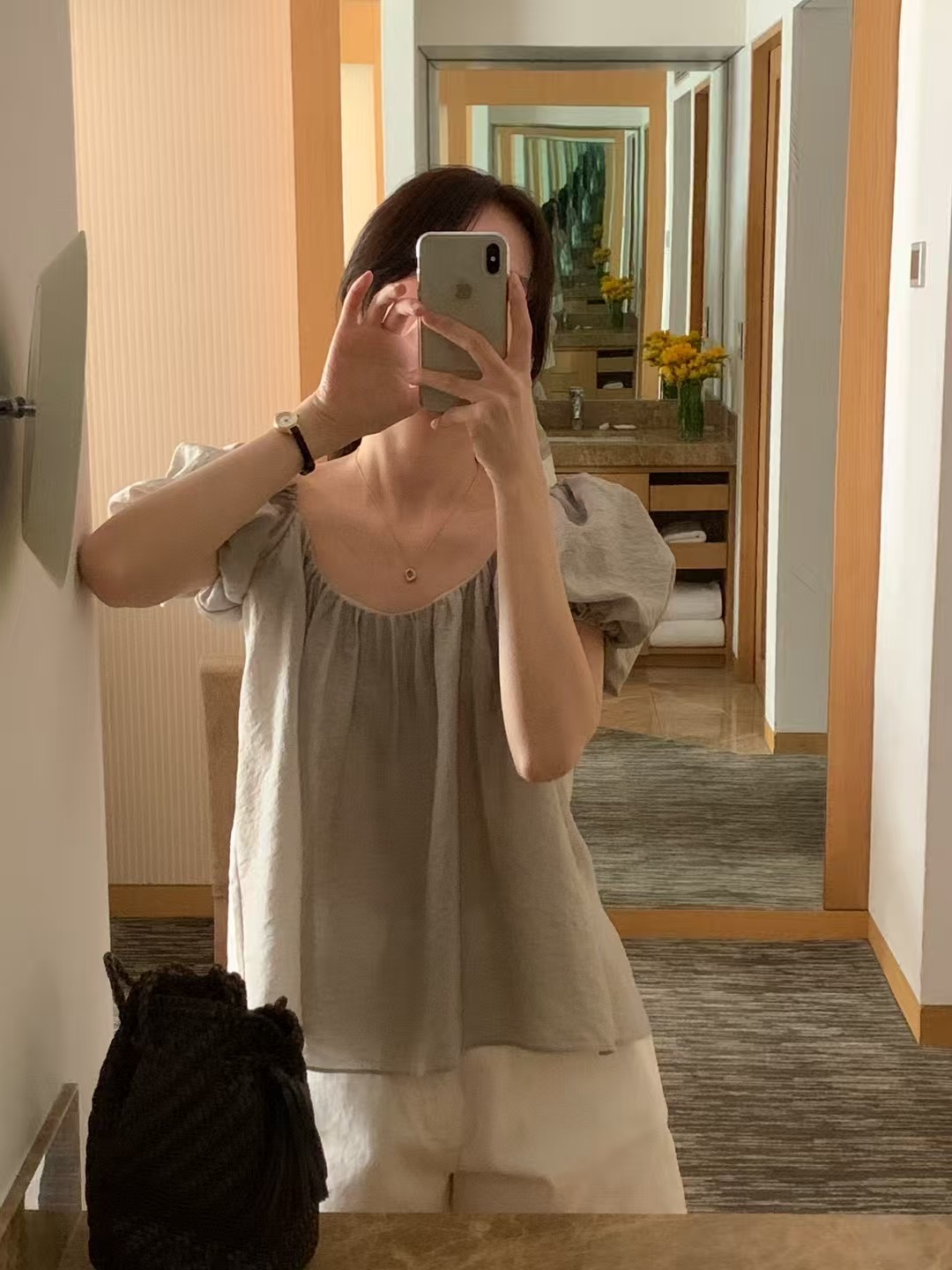 RENOUVEAU直郵韓國代購㊣女裝新品25春夏熱賣人氣襯衫蕾絲衫RENOUVEAU襯衫/蕾絲衫