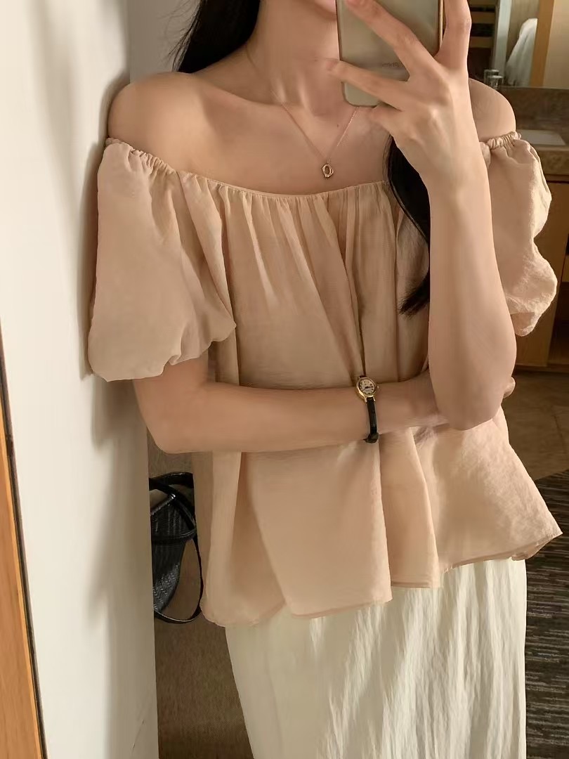 RENOUVEAU直郵韓國代購㊣女裝新品25春夏熱賣人氣襯衫蕾絲衫RENOUVEAU襯衫/蕾絲衫圖色3