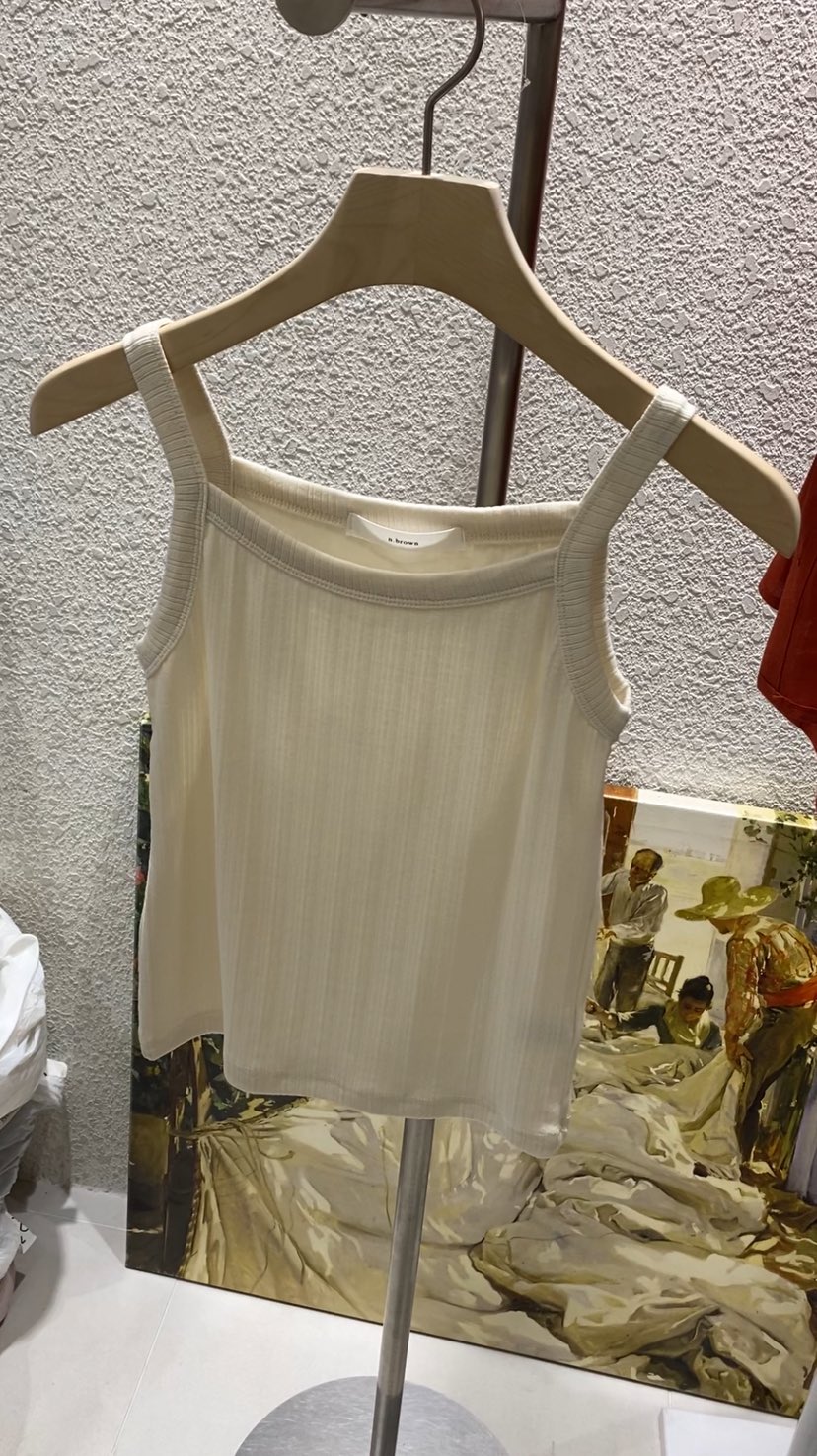 N BROWN韓國直郵㊣女裝新品推薦25春夏熱賣人氣時尚吊帶背心N BROWN吊帶/背心圖色3