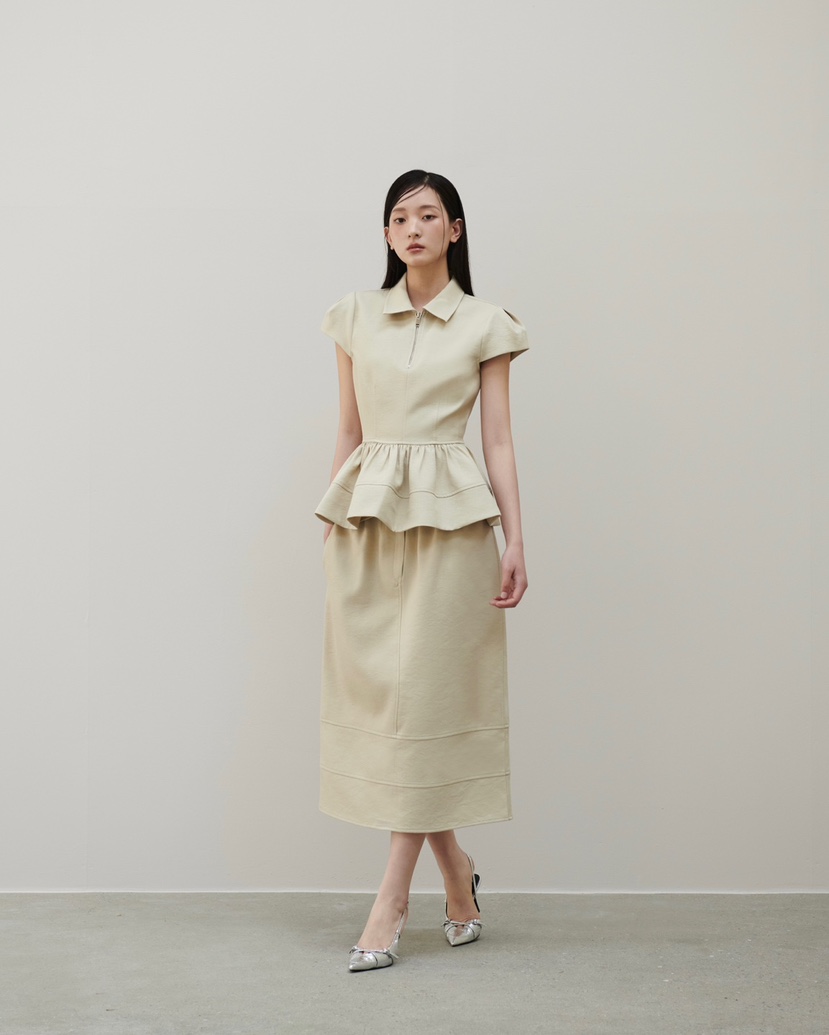STAGE韓國直郵㊣東大門實拍女裝新品推薦熱賣25春夏時尚長裙STAGE長裙